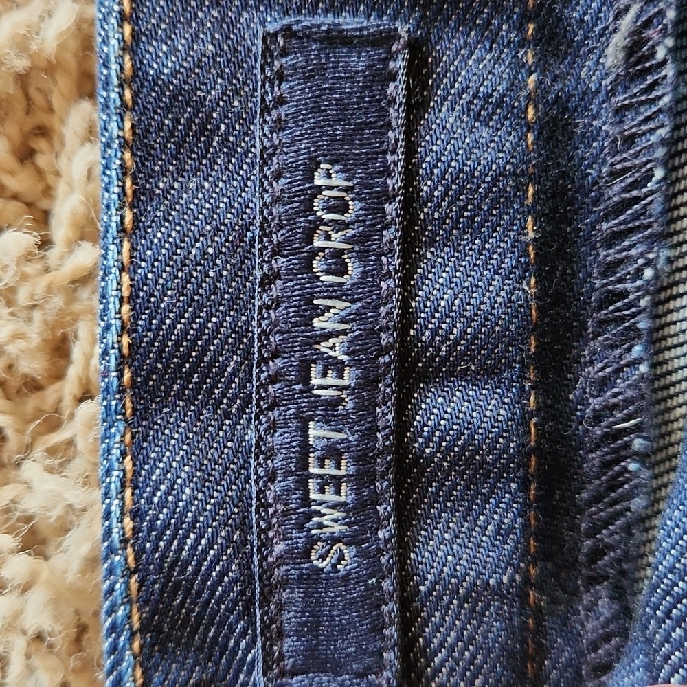 LUCKY BRAND womans size 8 dark wash capri - Picture 4 of 7